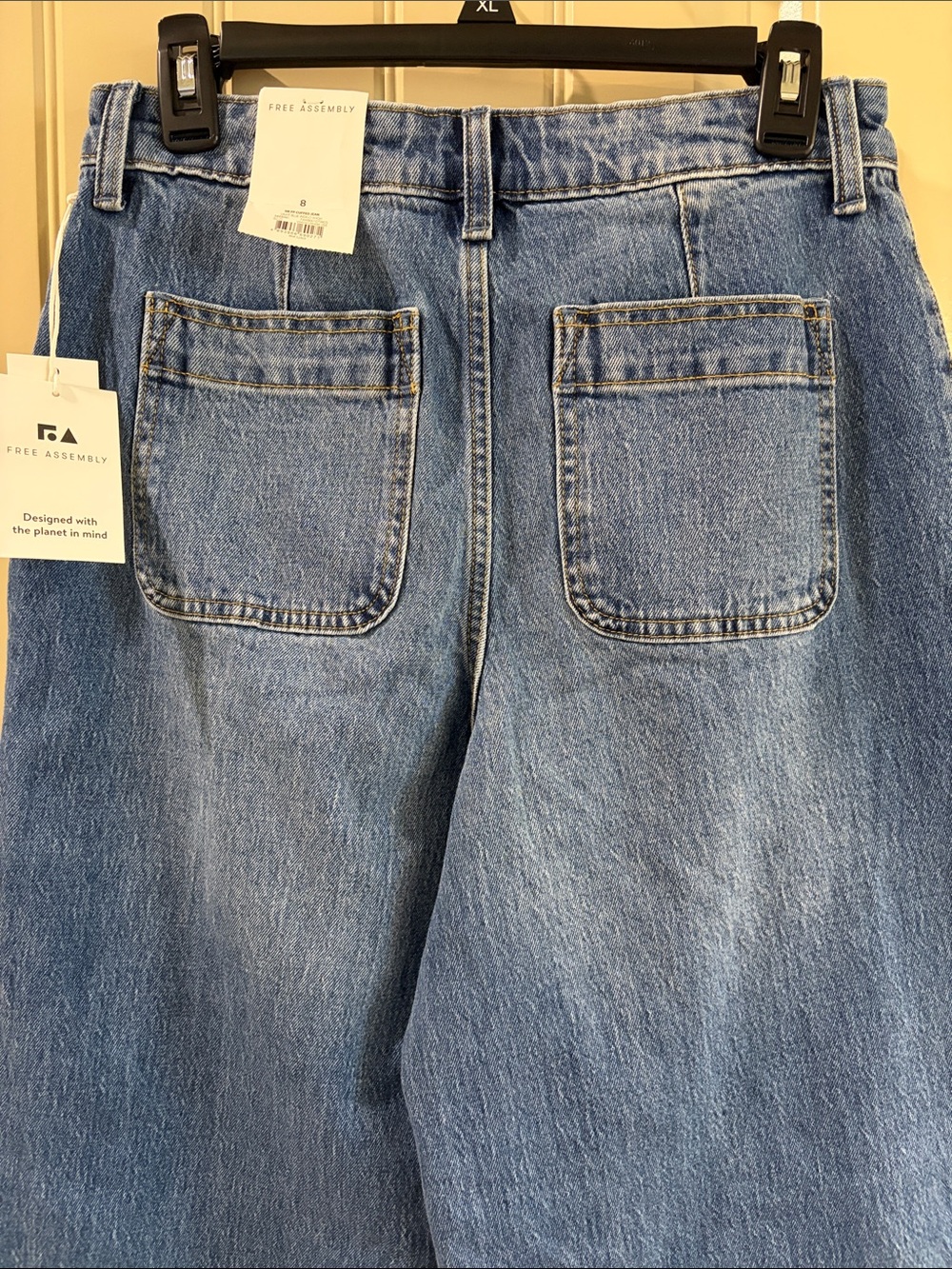 Women’s Wide Leg High Waisted Jeans by Free Assembly Brand. NWT! - Picture 9 of 16